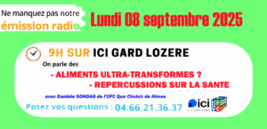 Lundi 08 septembre 2025 à 9H sur Ici Gard Lozère